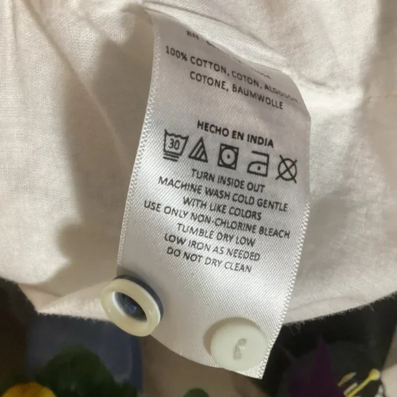 VINTAGE Navy and White Fit & Flare Dress - Picture 15 of 15